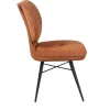 Chaise tissu rouille à dossier double (lot de 2) LIGURIE