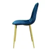 Chaise velours bleu (lot de 2) HAWAI