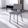 Chaise velours grosses côtes gris (lot de 2) IENA
