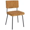 Chaise velours grosses côtes moutarde (lot de 2) IENA