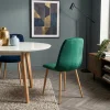 Chaise velours verte (lot de 2) HAWAI