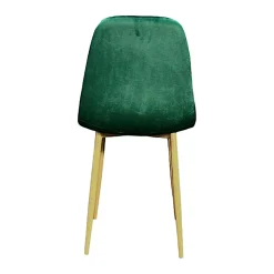 Chaise velours verte (lot de 2) HAWAI