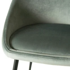 Chaise velours vert jade TIM (lot de 2)