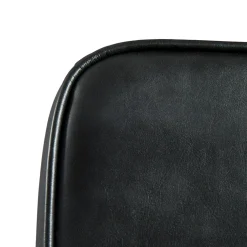 Chaise vintage tissu noir/gris anthracite (lot de 2) TIM