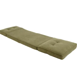 Chauffeuse convertible 1 place en tissu couleur vert ASTORI