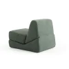 Chauffeuse convertible verte bouclette, lit d'appoint SAPPO