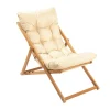 Chilienne beige confort - pliante, inclinable SORA