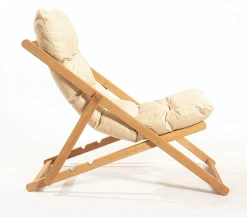 Chilienne beige confort - pliante, inclinable SORA