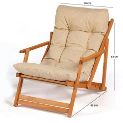 Chilienne beige pliante - grand confort SORA