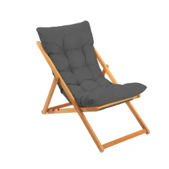 Chilienne grise confort - pliante, inclinable SORA