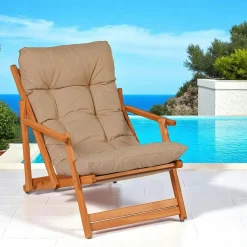 Chilienne taupe pliante - grand confort SORA
