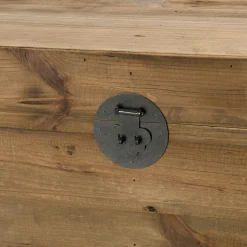 Coffre de rangement en bois de pin recyclé DENVER