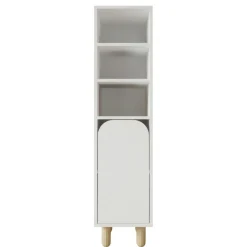 Colonne de rangement blanche, 1 porte courbe VAREN
