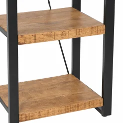 Colonne de salon bois métal 5 plateaux KARGO
