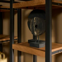 Colonne salon bois métal 1 porte MILORA