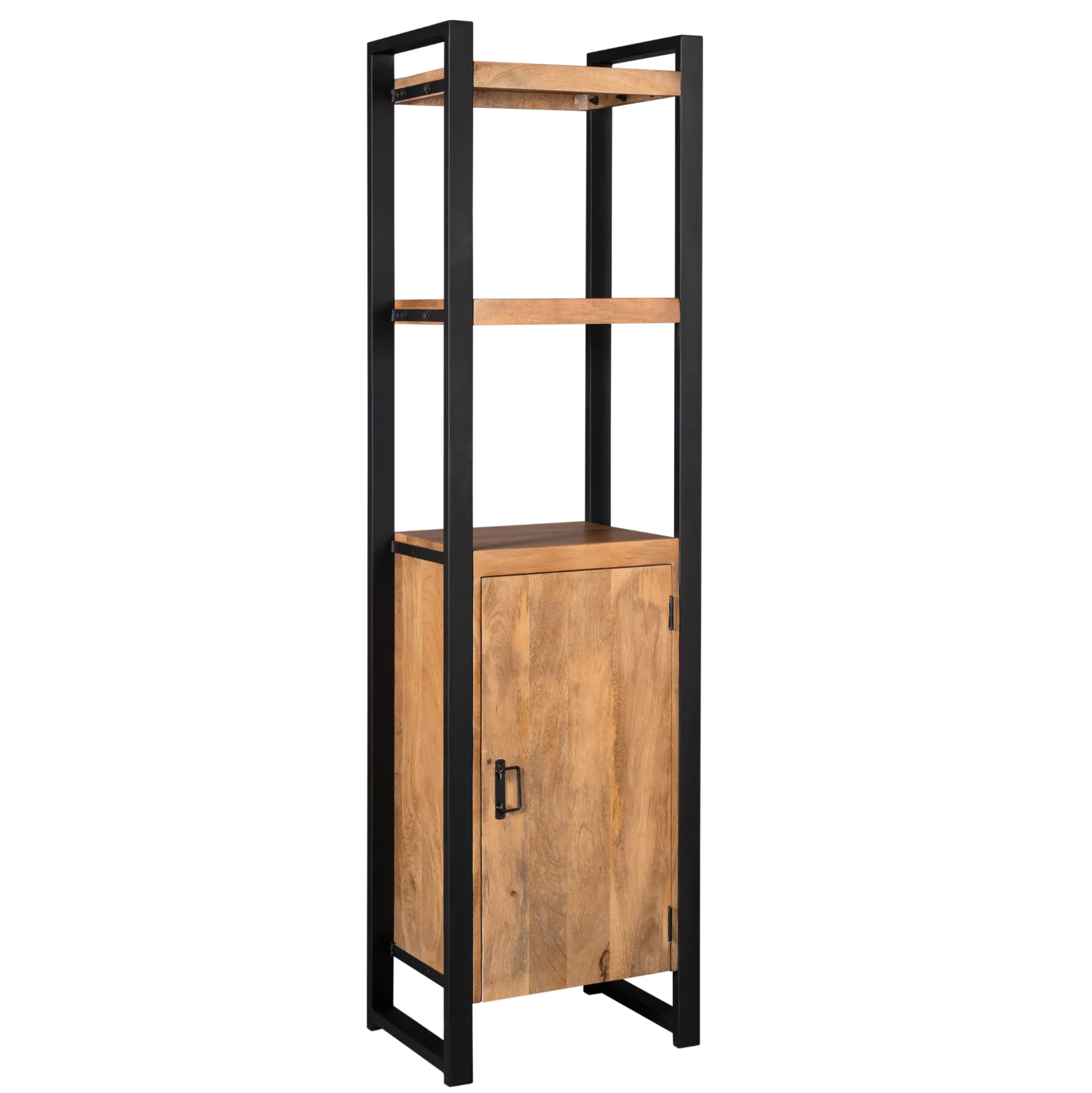 Colonne salon bois métal 1 porte MILORA