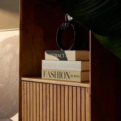Colonne salon bois 1 porte rainurée CORTINA
