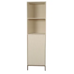 Colonne salon bois sable 1 porte rainurée CORTINA