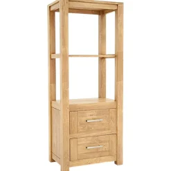 Colonne étagère moderne hévéa massif H150cm ATTAN