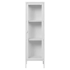 Colonne vitrée en métal blanc 140 cm ODENSE