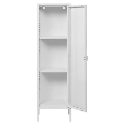 Colonne vitrée en métal blanc 140 cm ODENSE