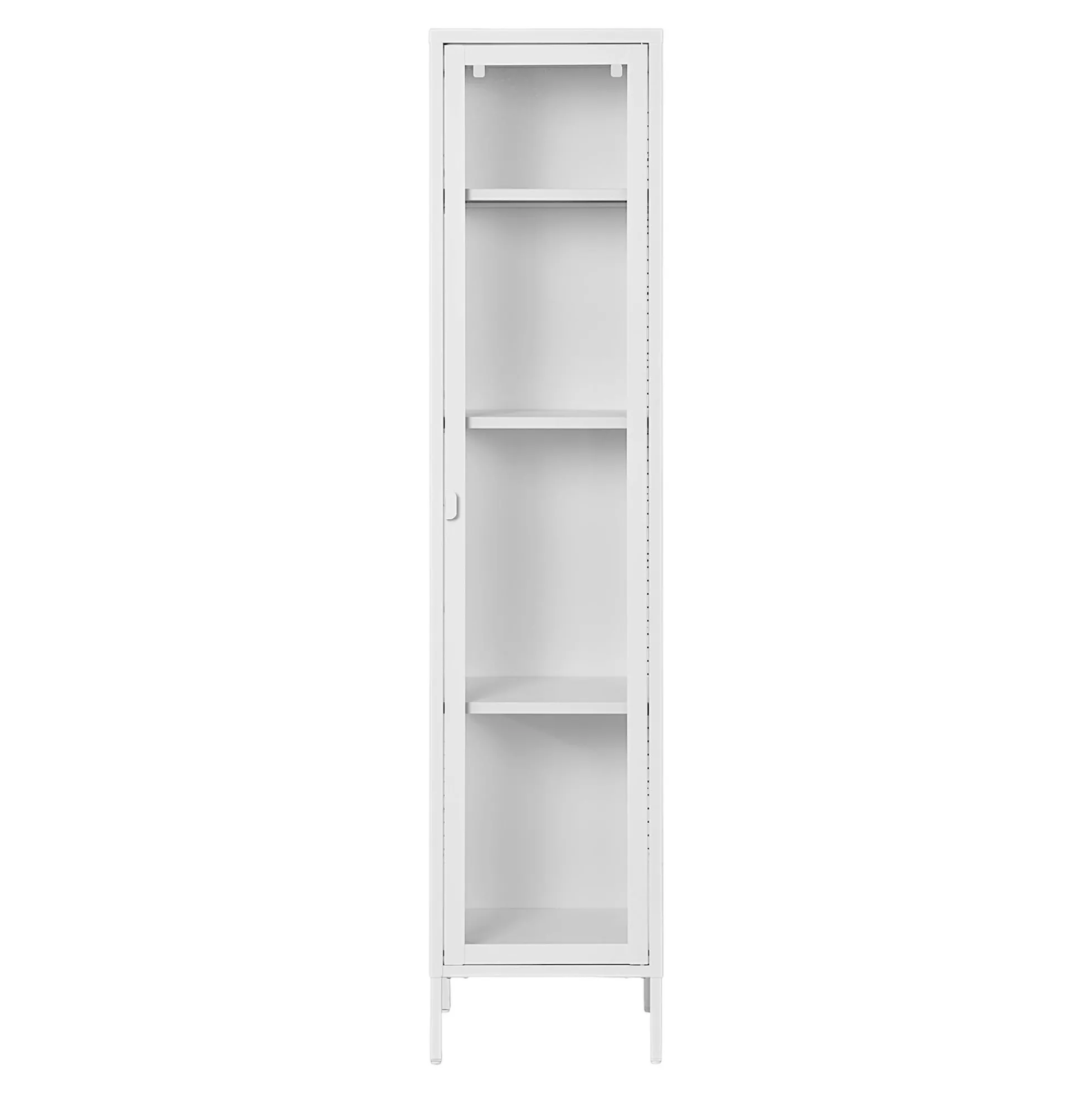 Colonne vitrée en métal blanc 180 cm ODENSE