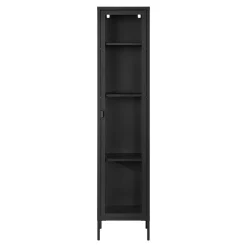 Colonne vitrée en métal noir 180 cm ODENSE