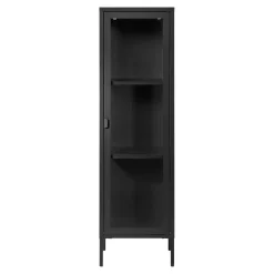 Colonne vitrée en métal noir 140 cm ODENSE
