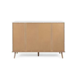 Commode blanche 6 tiroirs style scandinave ALVA