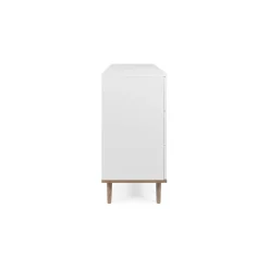 Commode blanche 6 tiroirs style scandinave ALVA