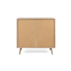 Commode bohème 3 tiroirs effet rotin SONA