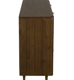 Commode bois recyclé brun 6 tiroirs QUEENSTOWN