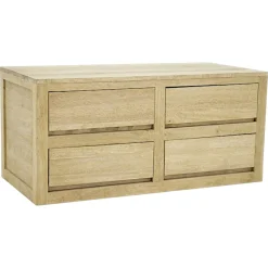 Commode chambre moderne bois massif OLGA