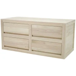 Commode chambre moderne bois massif OLGA