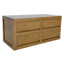 Commode chambre moderne bois massif OLGA