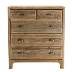 Commode de chambre en bois de pin recyclé DENVER