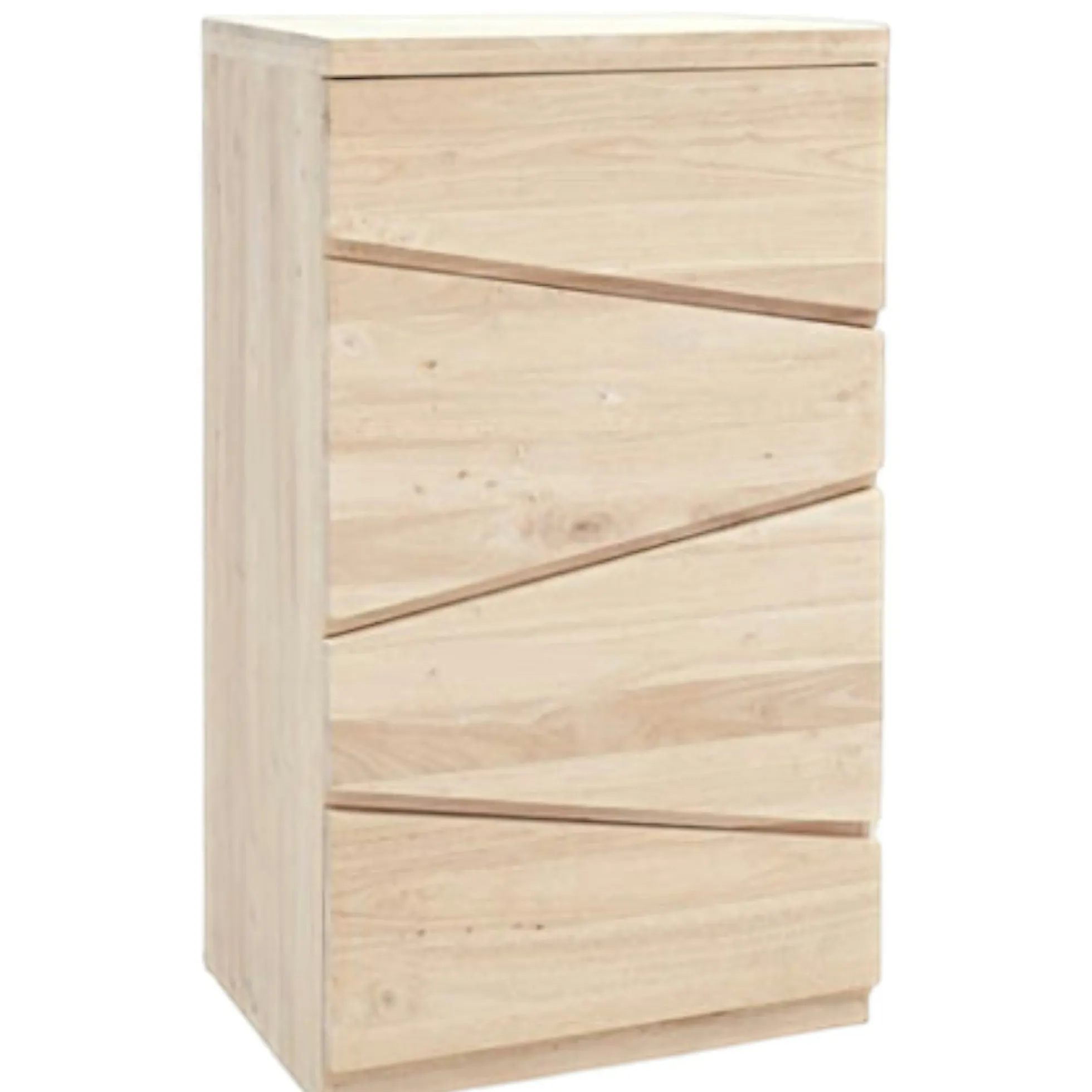 Commode destructurée hévéa 4 tiroirs 110cm OLGA