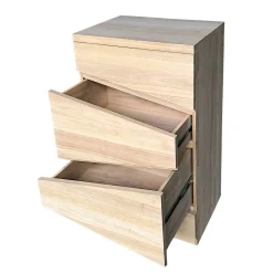 Commode destructurée hévéa 4 tiroirs 110cm OLGA