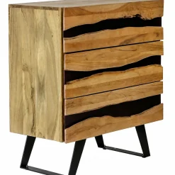 Commode en bois d'acacia 3 tiroirs CANYON