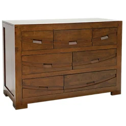 Commode Hévéa 7 tiroirs 110x50x76cm NIAGARA