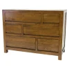 Commode moderne hévéa 6 tiroirs 120cm OLGA