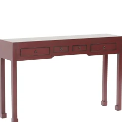 Console asiatique 4 tiroirs hévéa 120cm MAORI