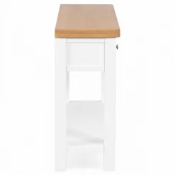 Console blanche style bord de mer 3 tiroirs VELIA