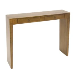 Console bois massif 2 tiroirs MAORI
