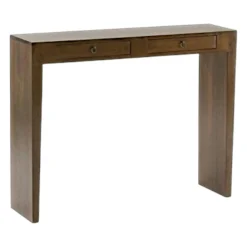 Console bois massif 2 tiroirs MAORI
