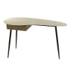 Console bureau effet travertin 1 tiroir ASCOLI