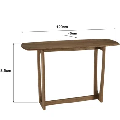 Console 120cm en bois de mindi ARCUS