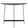 Console d'entrée demi-lune bois noir CORUMBA