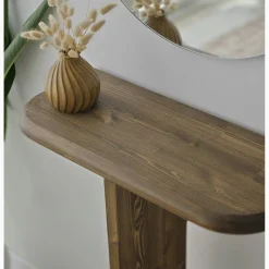 Console d'entrée design en bois brun SITIA