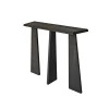Console d'entrée en bois anthracite - 3 pieds SITIA